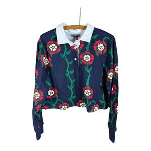 NWT Rowing Blazers for Target Floral Polo Shirt‎
